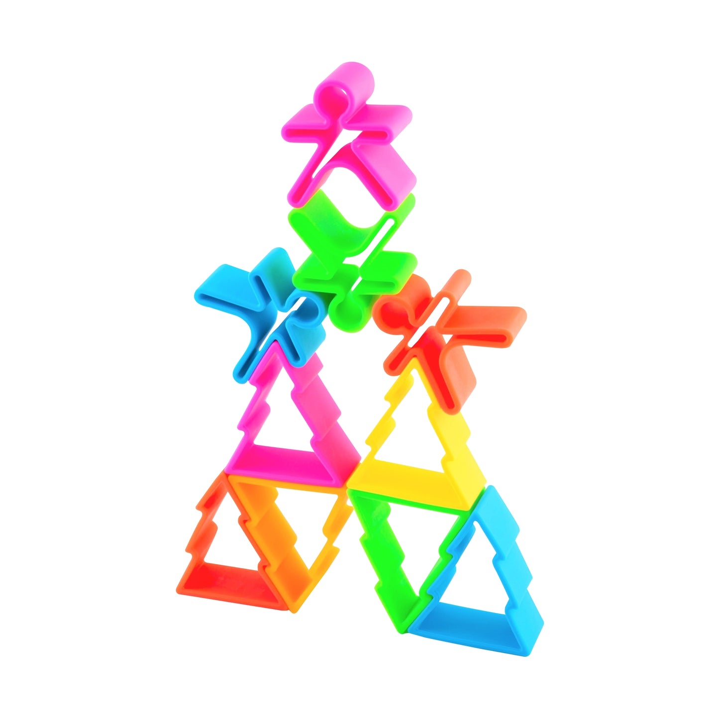 Neon Kids, Houses & Trees 6 Pack (Assorted Colors)