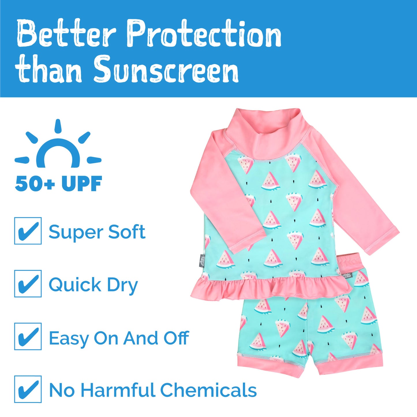Watermelon | Sun & Splash 2-PC UV Suit
