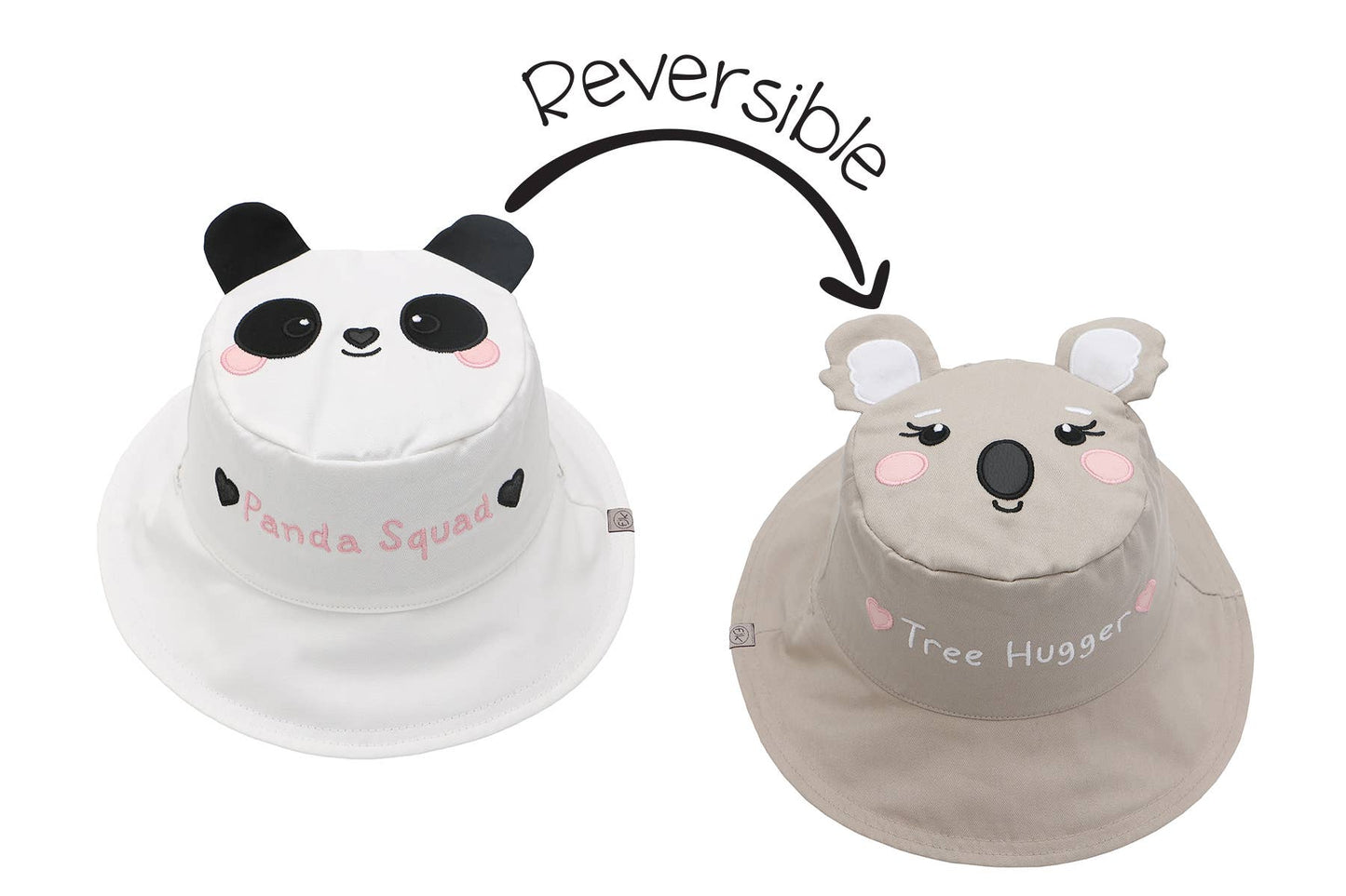 Kids UPF50+ Sun Hat - Panda/Koala