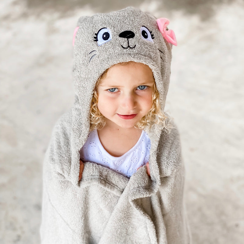 Kitty Cat Hooded Towel