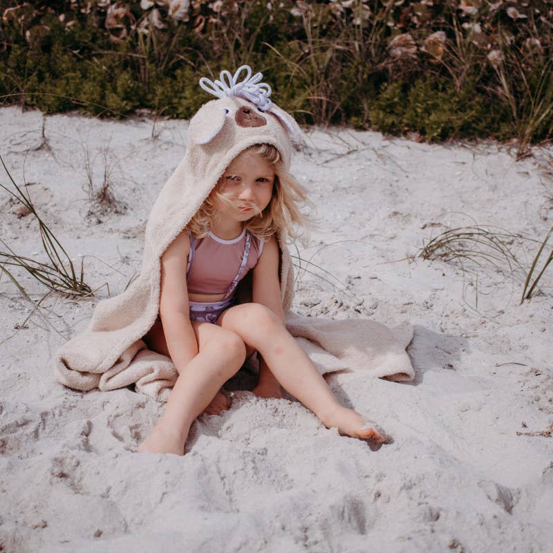 Llama Hooded towel