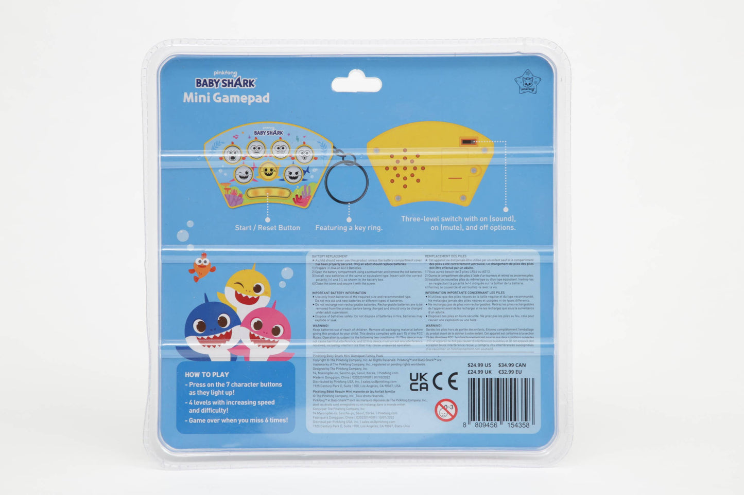 Pinkfong Baby Shark Mini Gamepad (Family Pack)