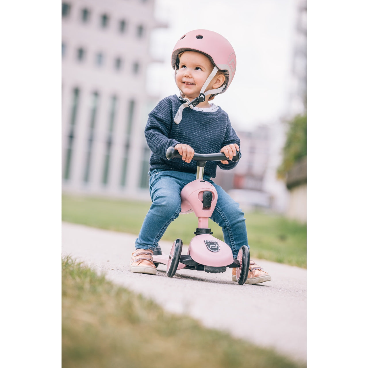 Highwaykick 1 Convertible Scooter Rose