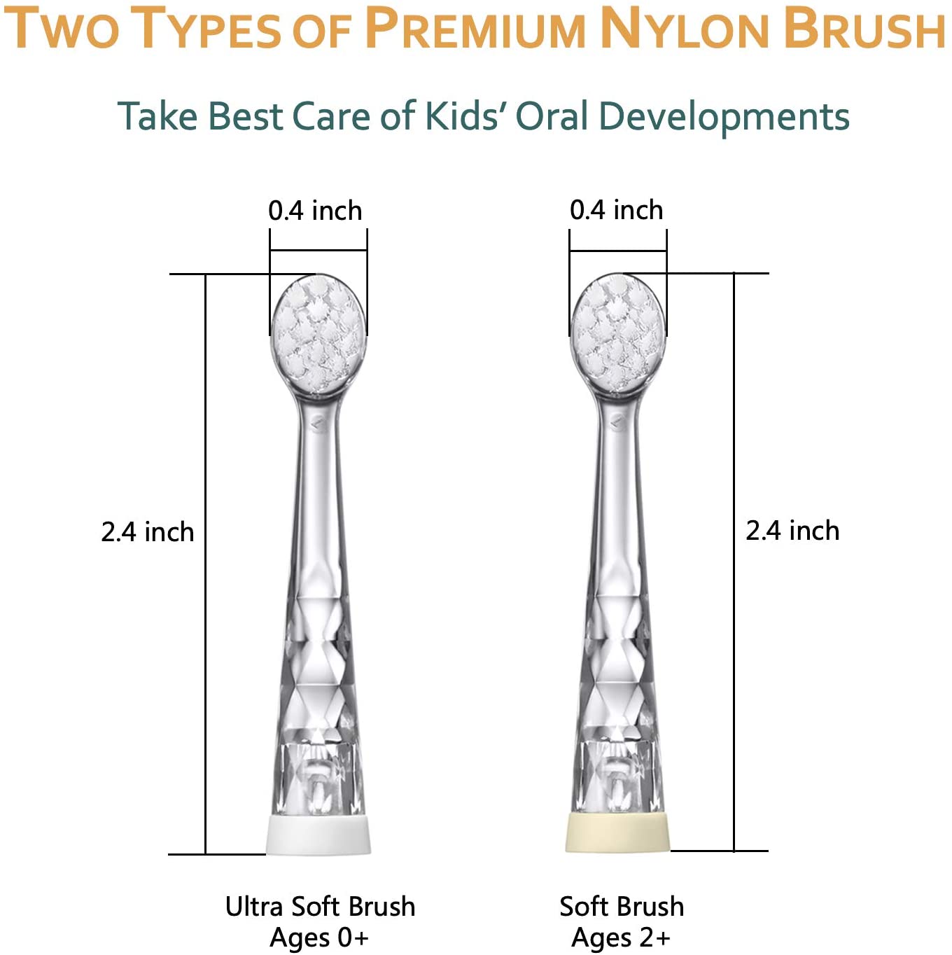 Replacement Brush Heads 2 Counts/Age 3+
