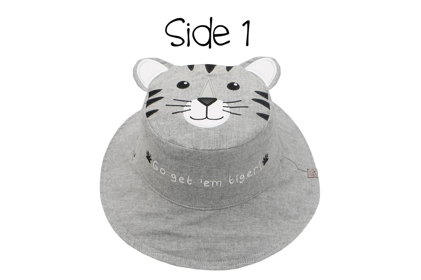 Kids UPF50+ Sun Hat - Tiger/Safari