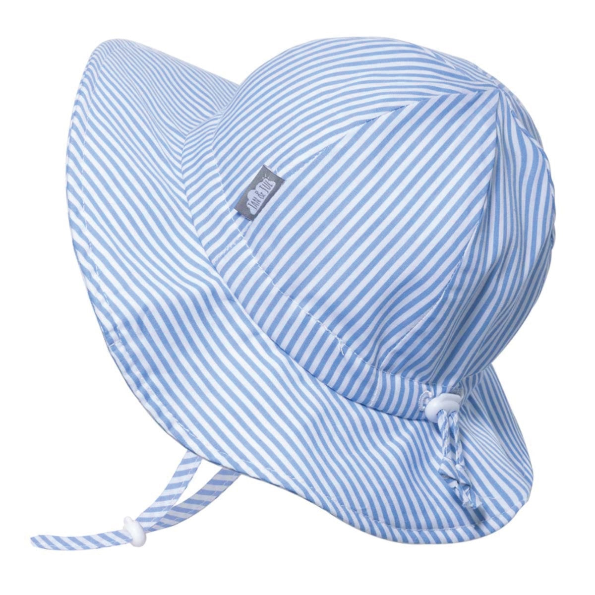 Blue Stripes | Cotton Floppy Sun Hat