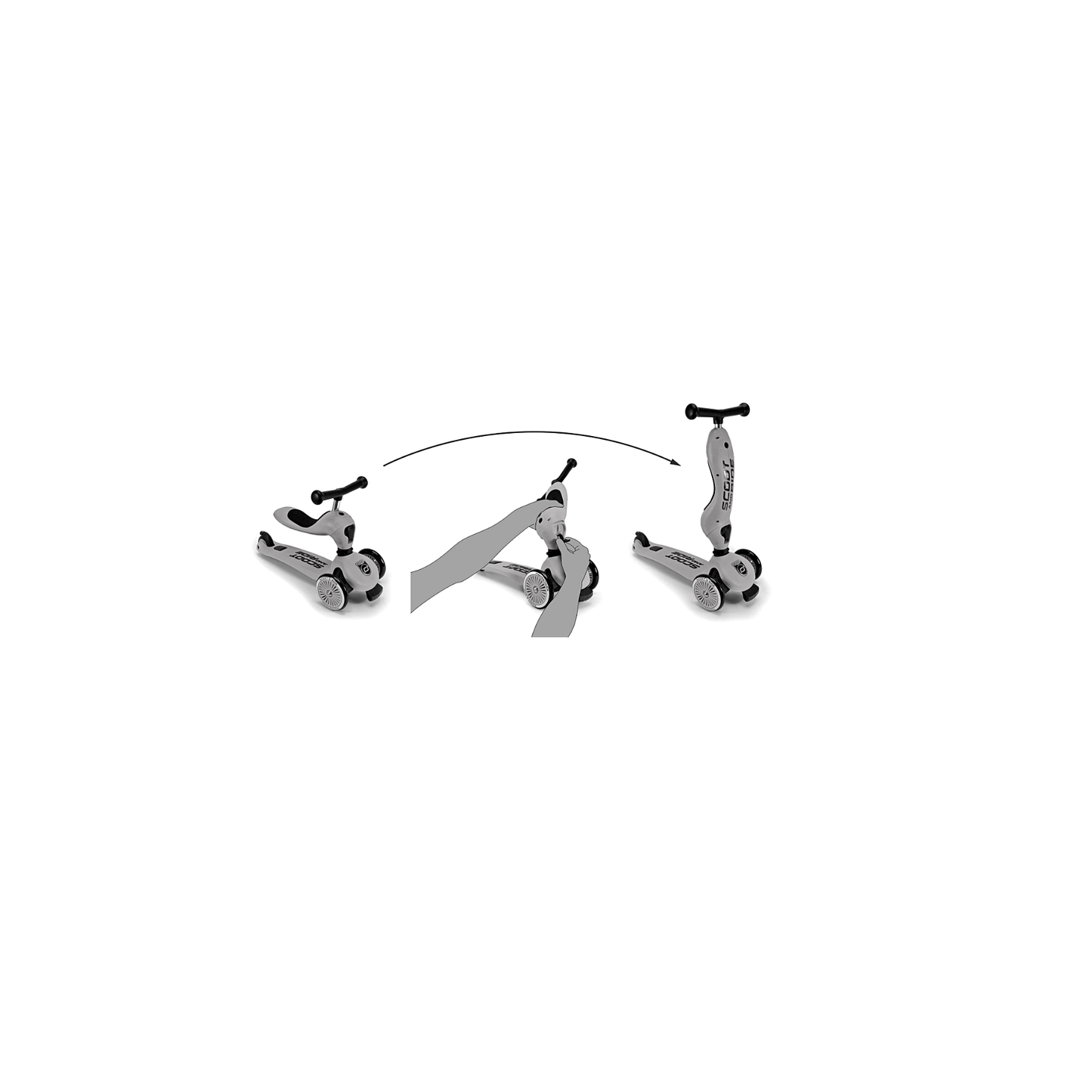 Highwaykick 1 Convertible Scooter Rose