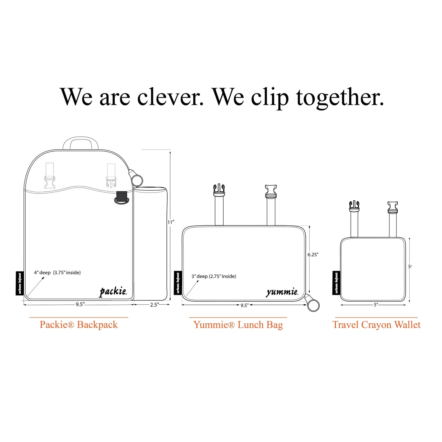 Urban Infant Packie Toddler Backpack - Dinosaurs