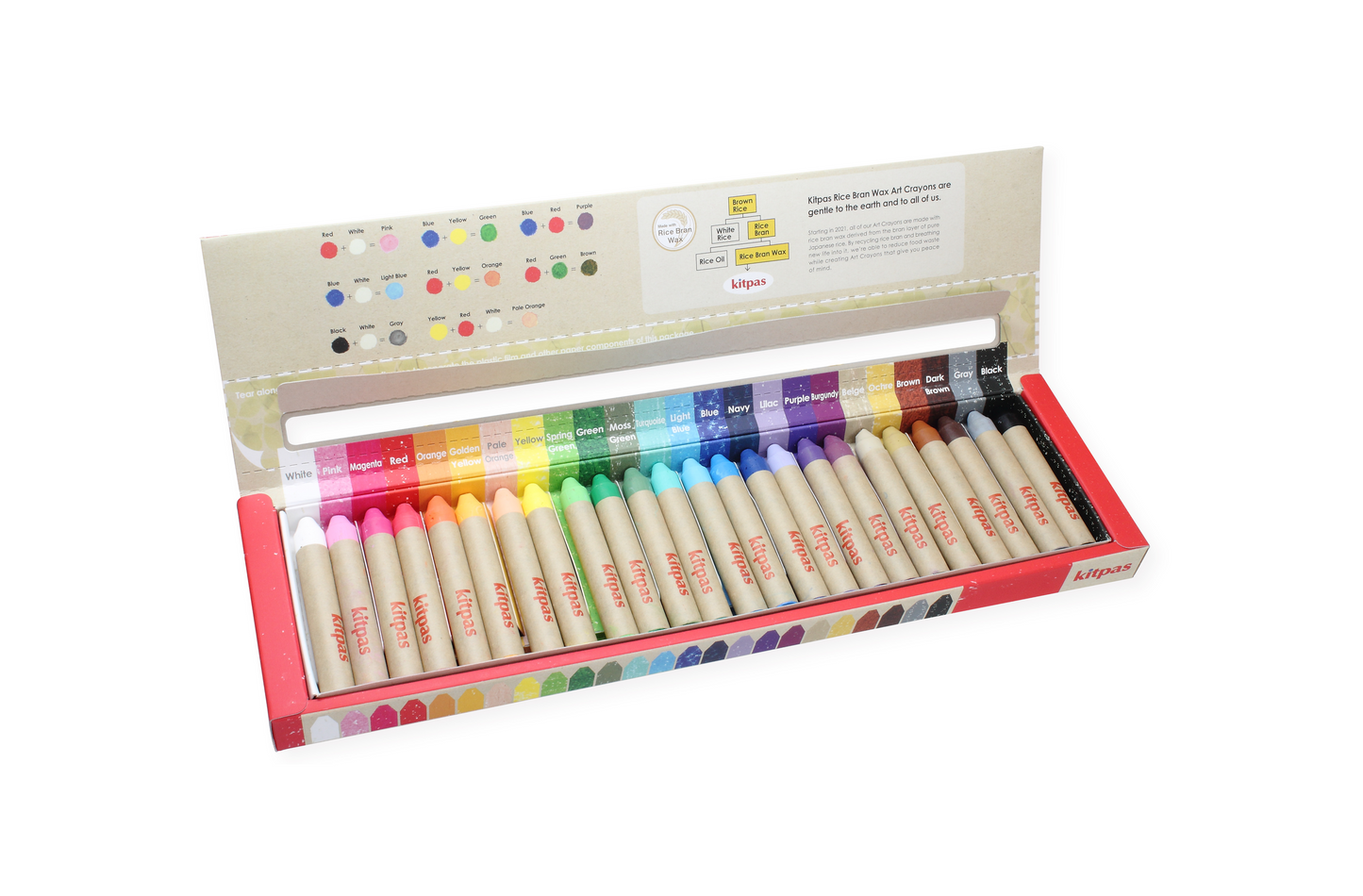 Rice Bran Wax Art Crayons 24 Colors