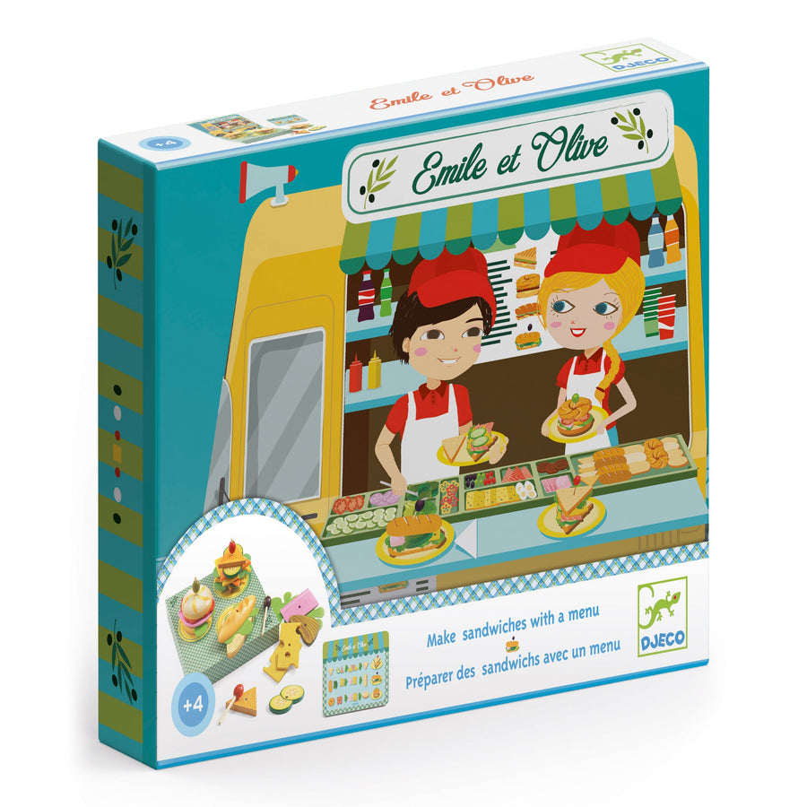 Emile & Olive Food Truck Sandwich Box Play Set