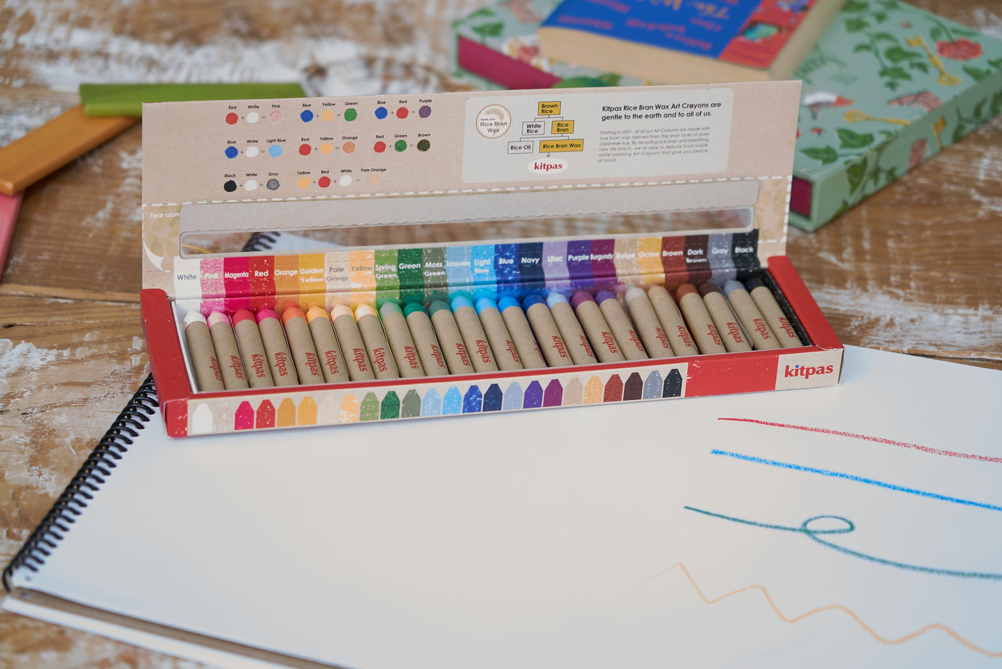 Rice Bran Wax Art Crayons 24 Colors
