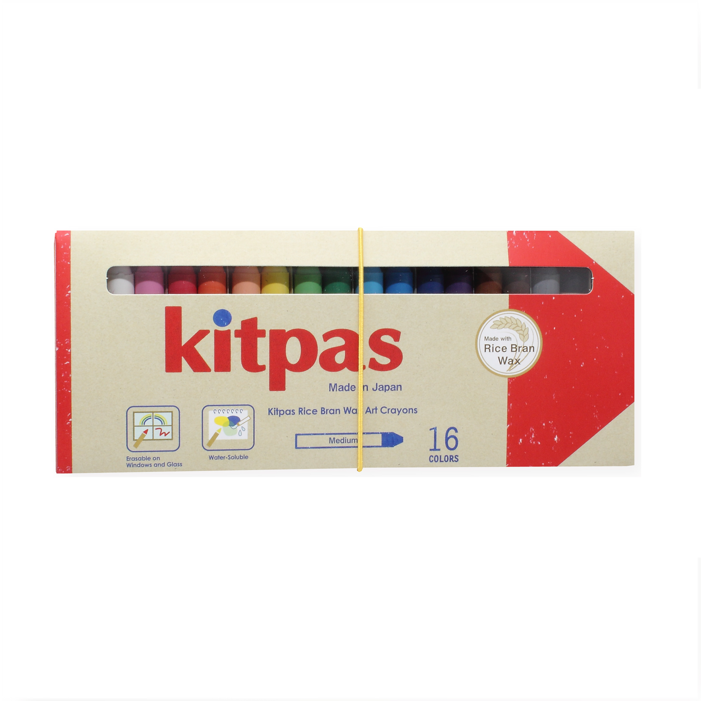 Rice Bran Wax Art Crayons 16 Colors