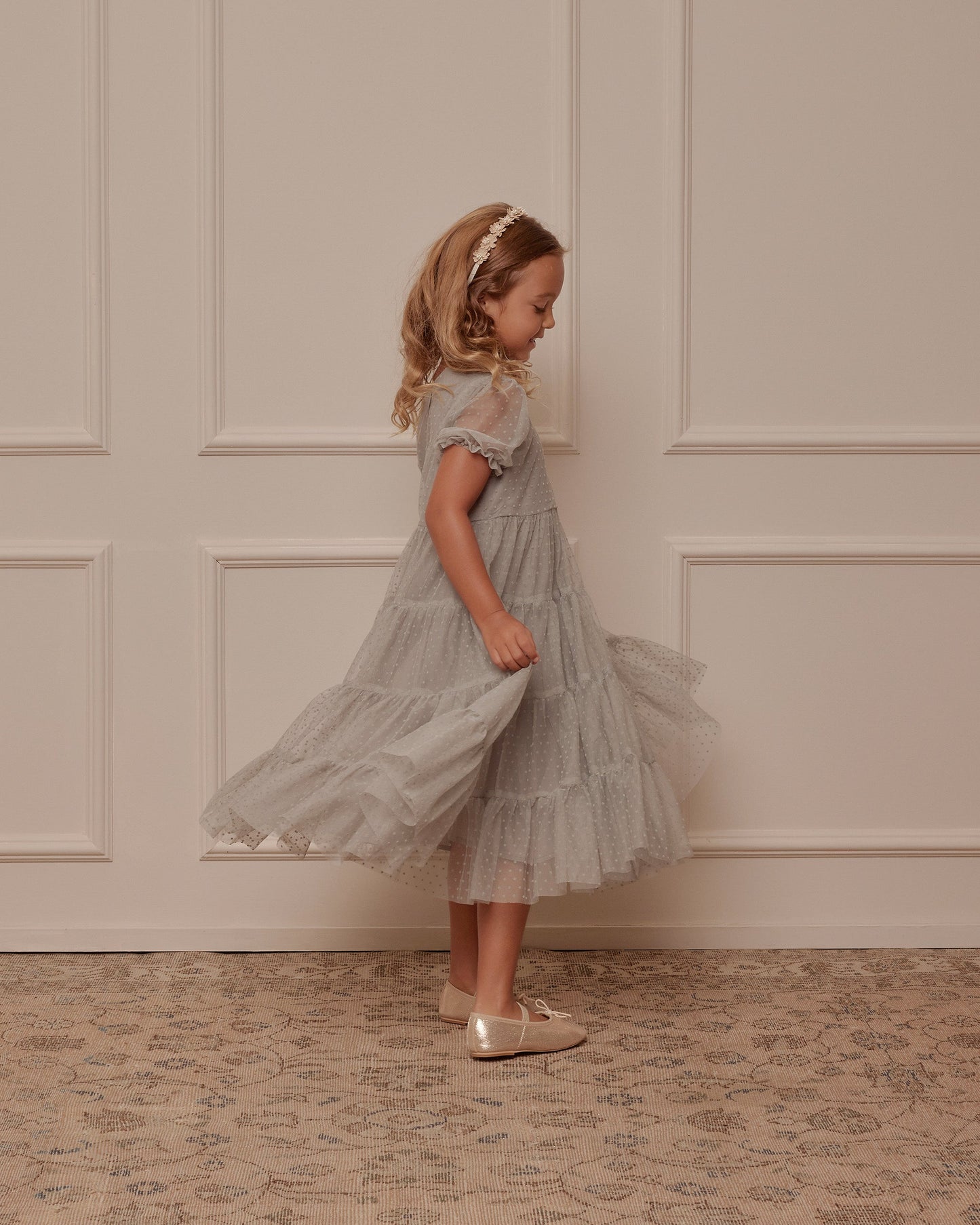 DOTTIE DRESS | DUSTY BLUE