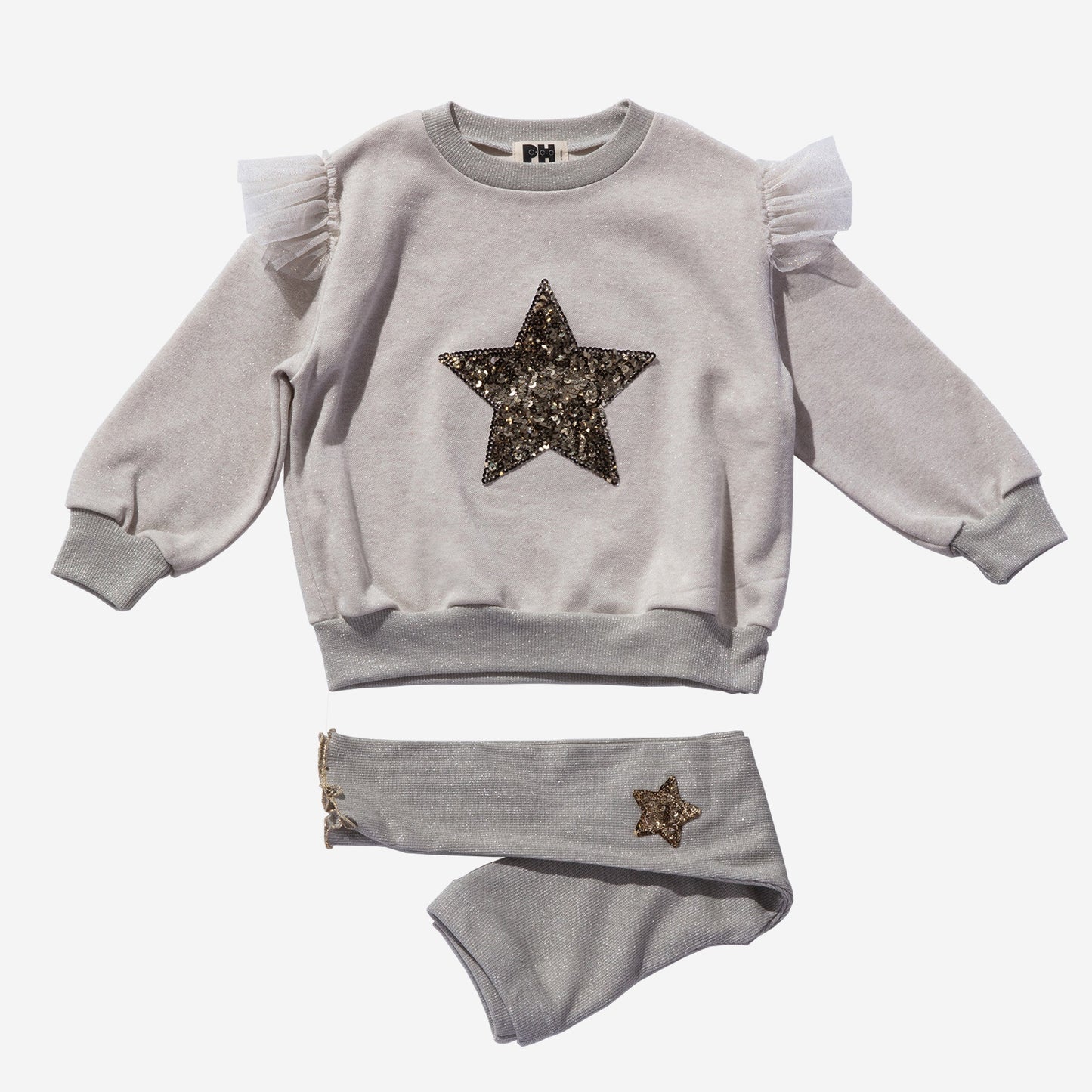 STAR SWEATSHIRT SET Beige