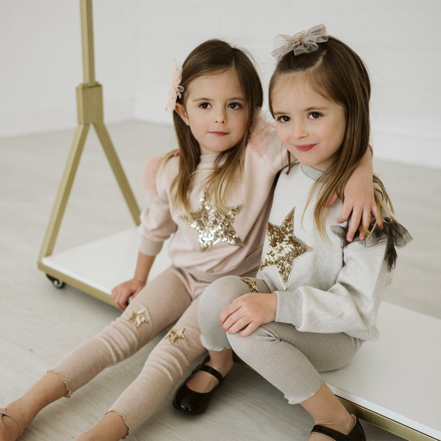STAR SWEATSHIRT SET Beige