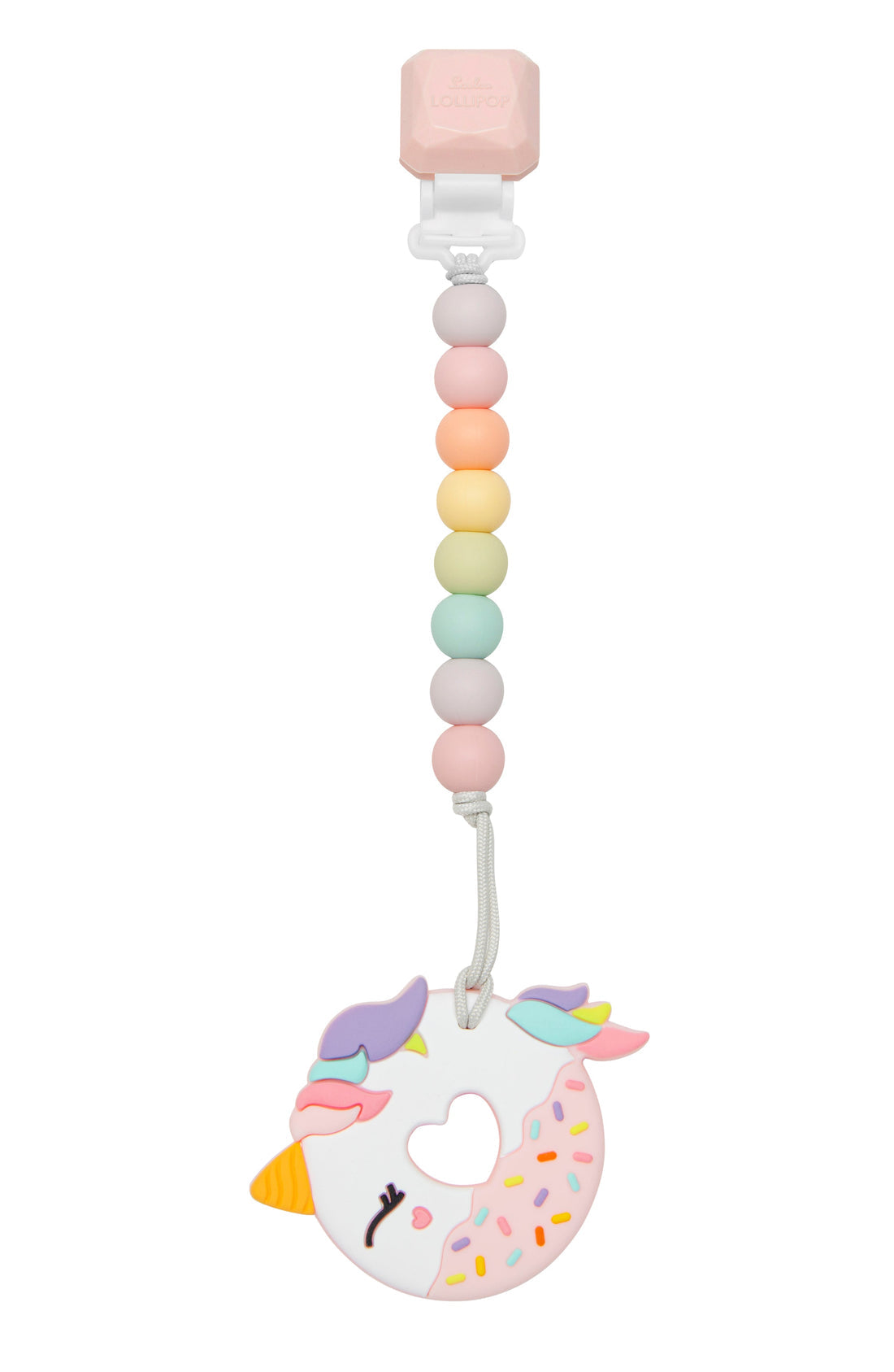 Silicone Teethers Set - Pink Unicorn Donut