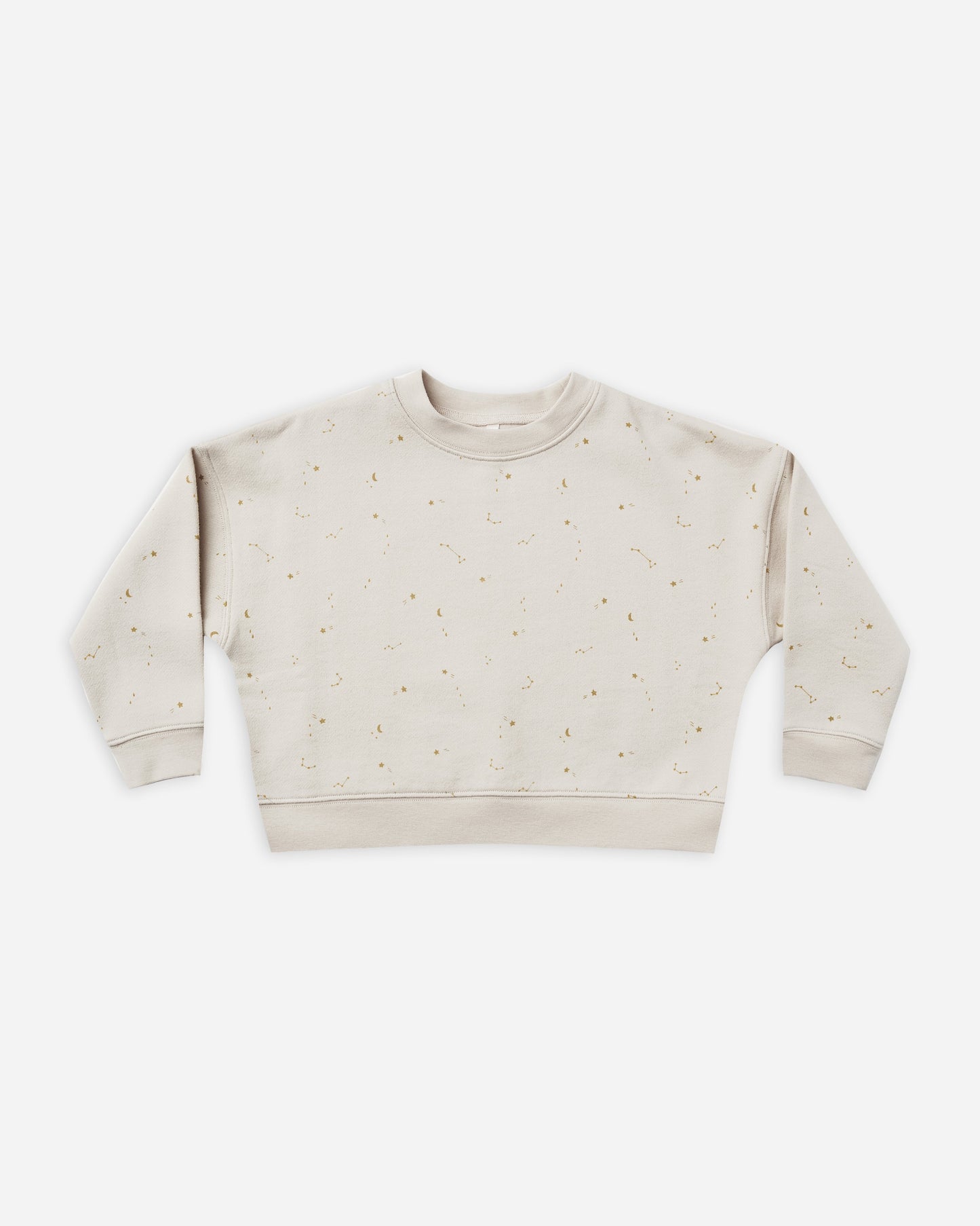 boxy fleece pullover || night sky