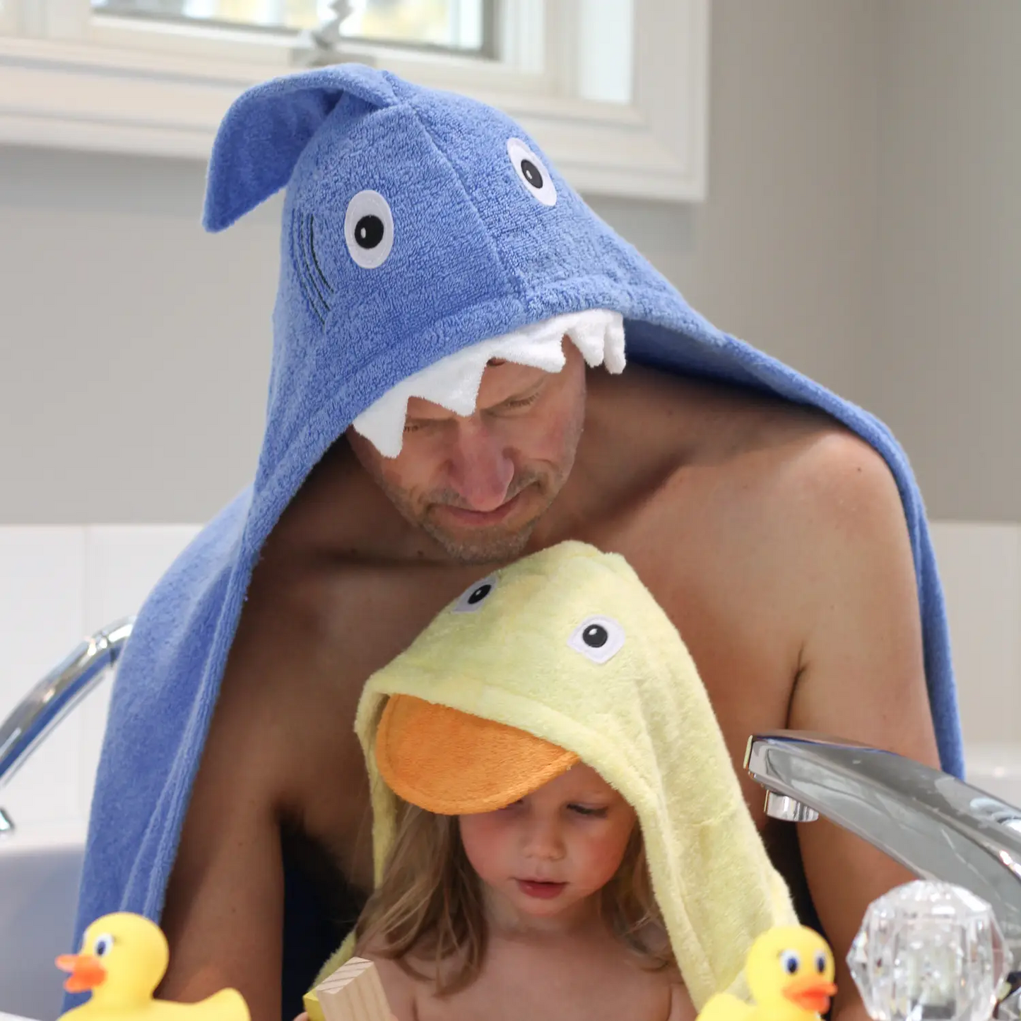 Teen/Adult Shark hooded towel