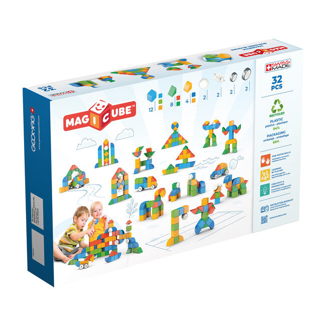 Magicubes Shapes Recycled, 32 Pieces