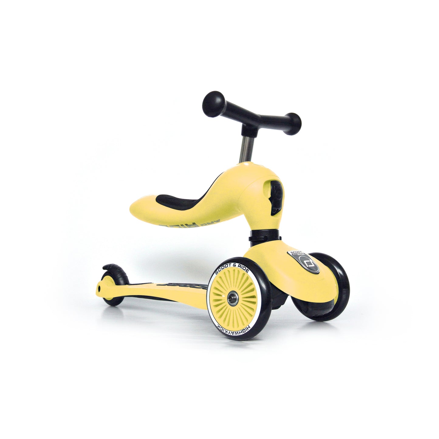 Highwaykick 1 Convertible Scooter Lemon