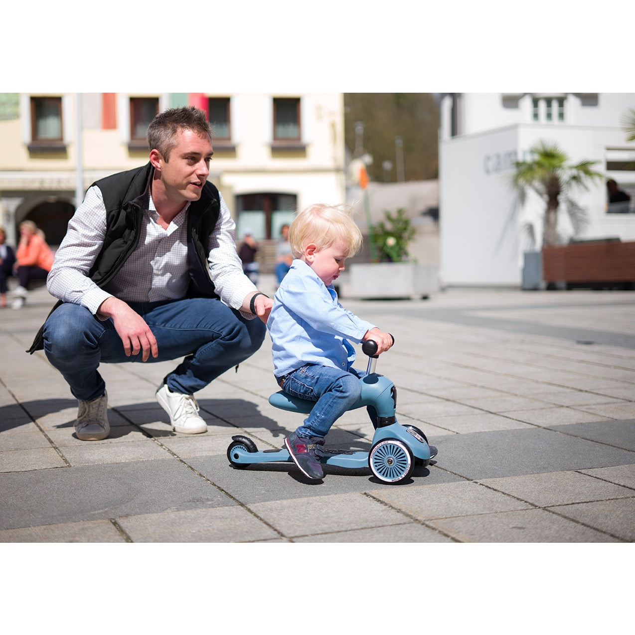 Highwaykick 1 Convertible Scooter Steel
