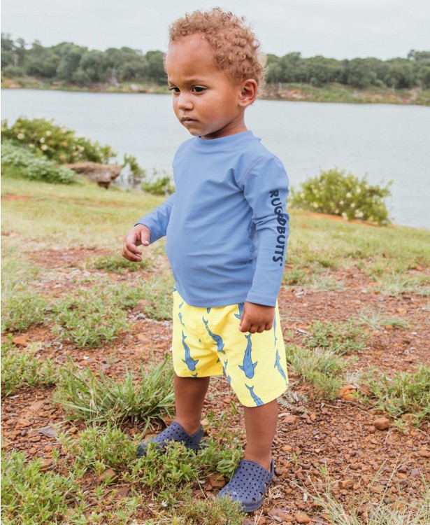 Cornflower Blue Long Sleeve Rash Guard