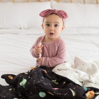 Muslin Quilt Blanket - Planets
