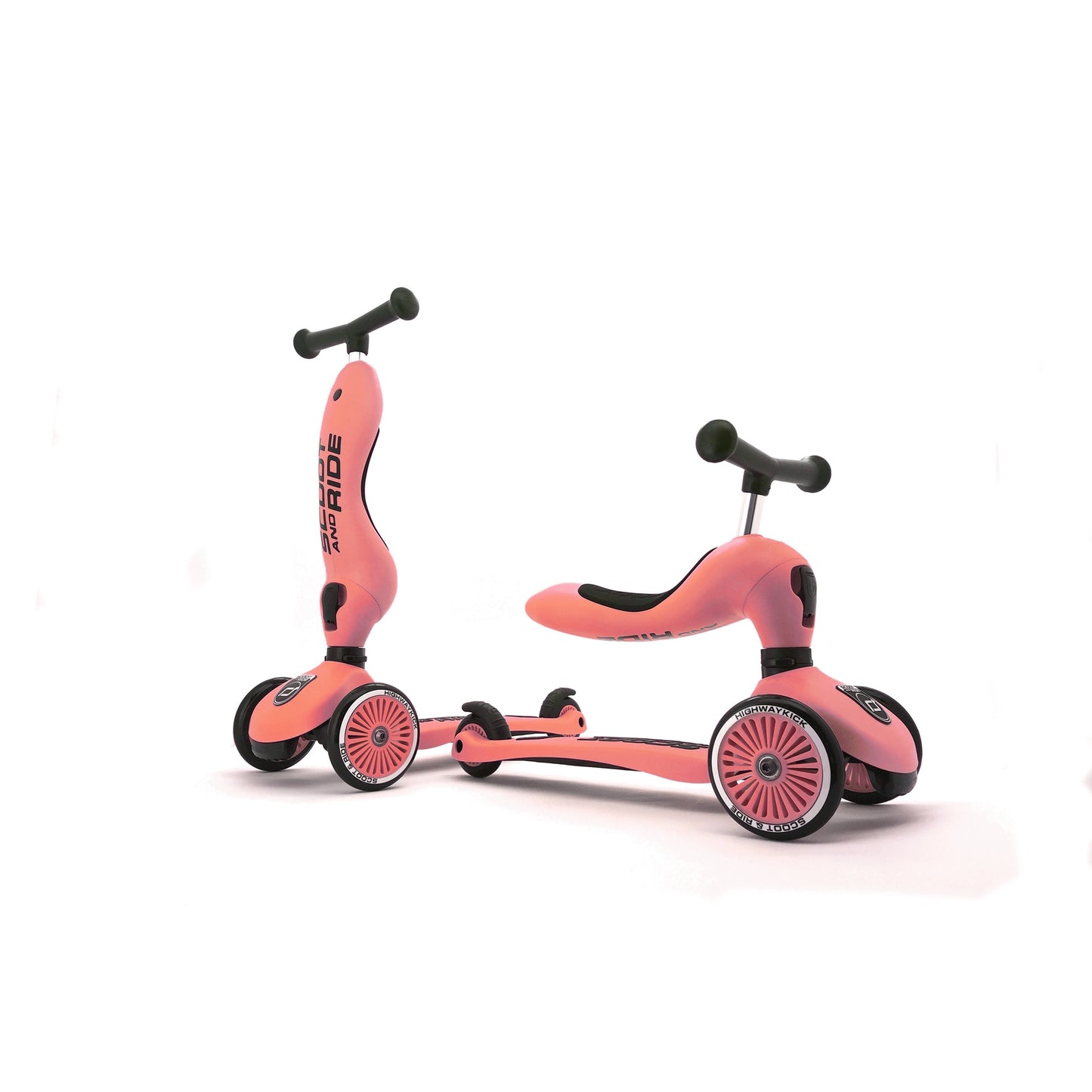Highwaykick 1 Convertible Scooter Peach