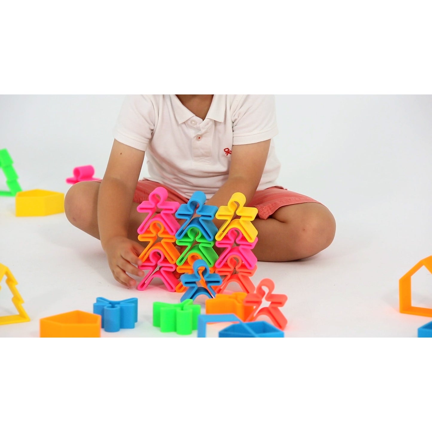 Neon Kids, Houses & Trees 6 Pack (Assorted Colors)