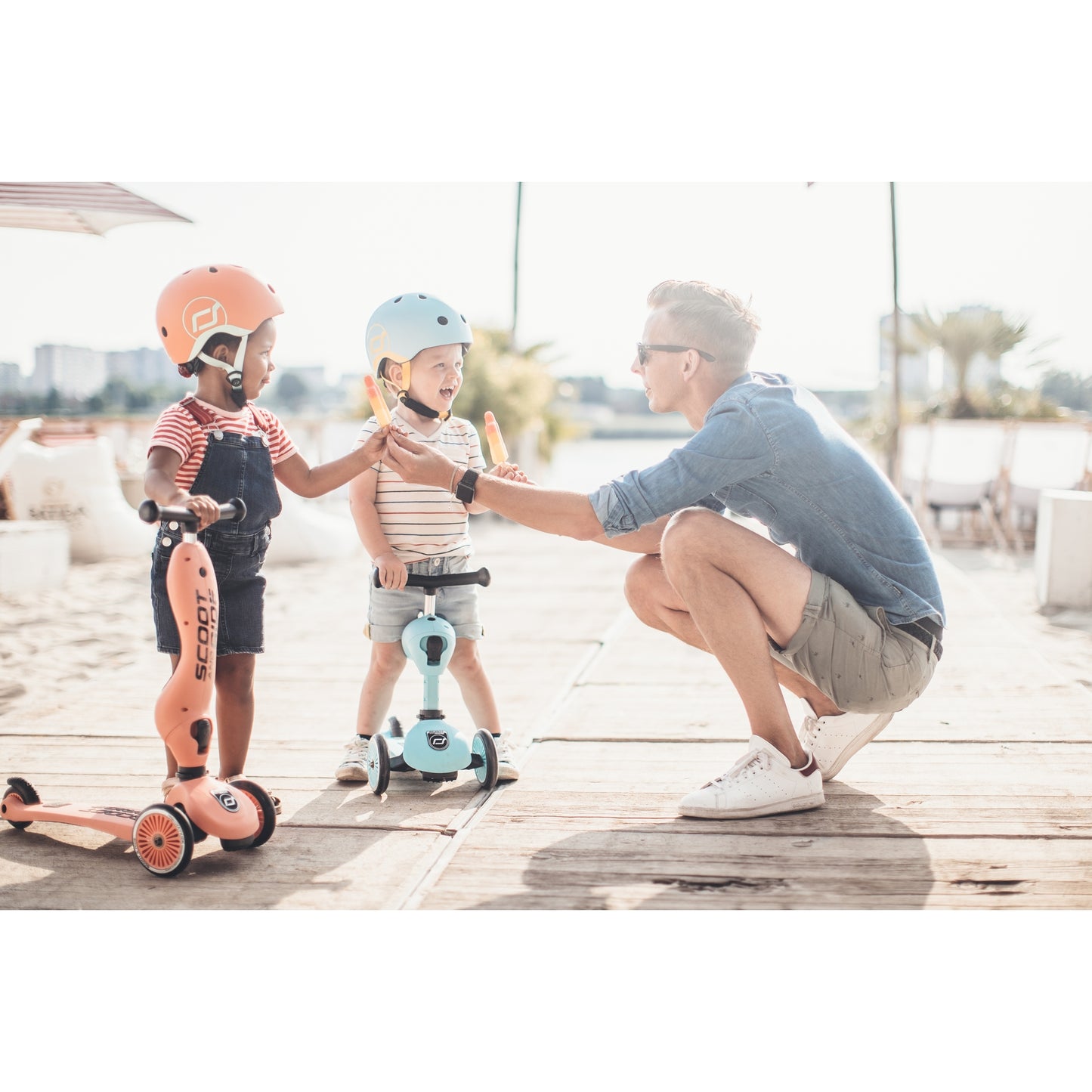 Highwaykick 1 Convertible Scooter Peach