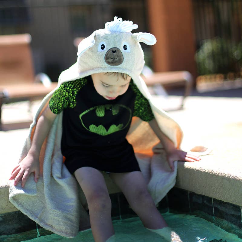 Llama Hooded towel