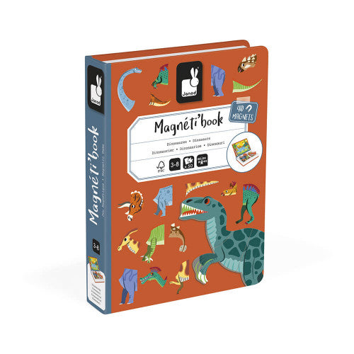 DINOSAURS MAGNETI'BOOK, 40 MAGNETS