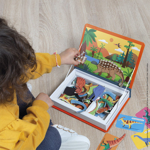 DINOSAURS MAGNETI'BOOK, 40 MAGNETS