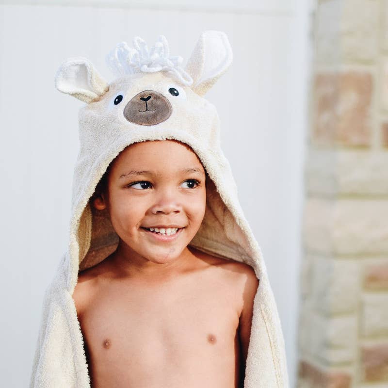 Llama Hooded towel