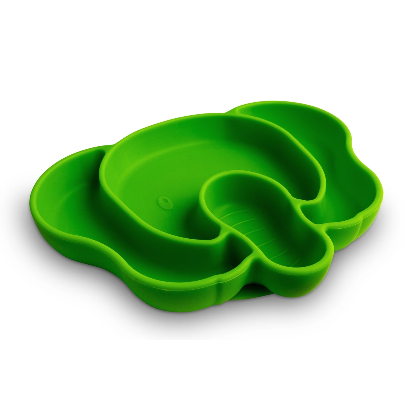 Suction Plate Green Elephant