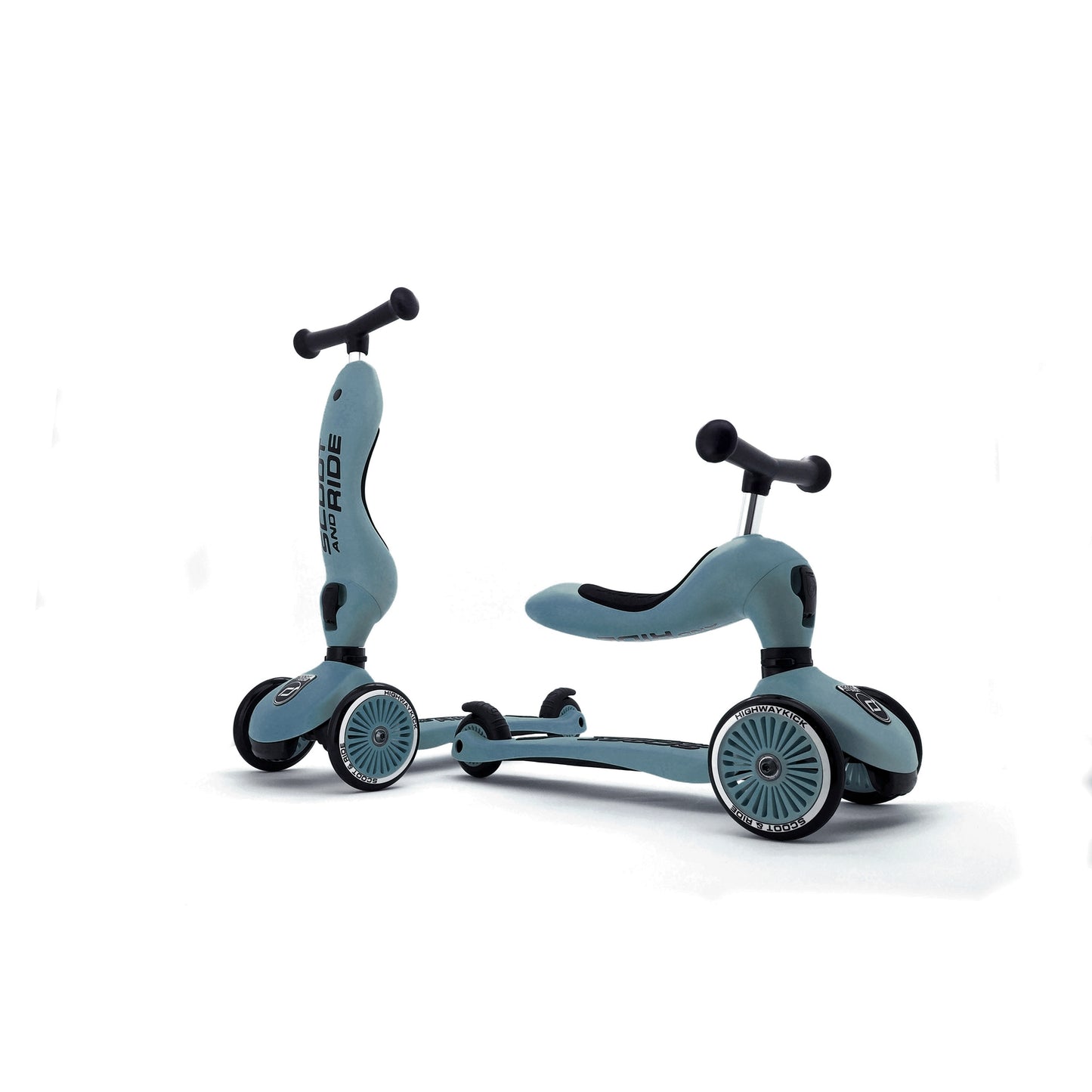 Highwaykick 1 Convertible Scooter Steel