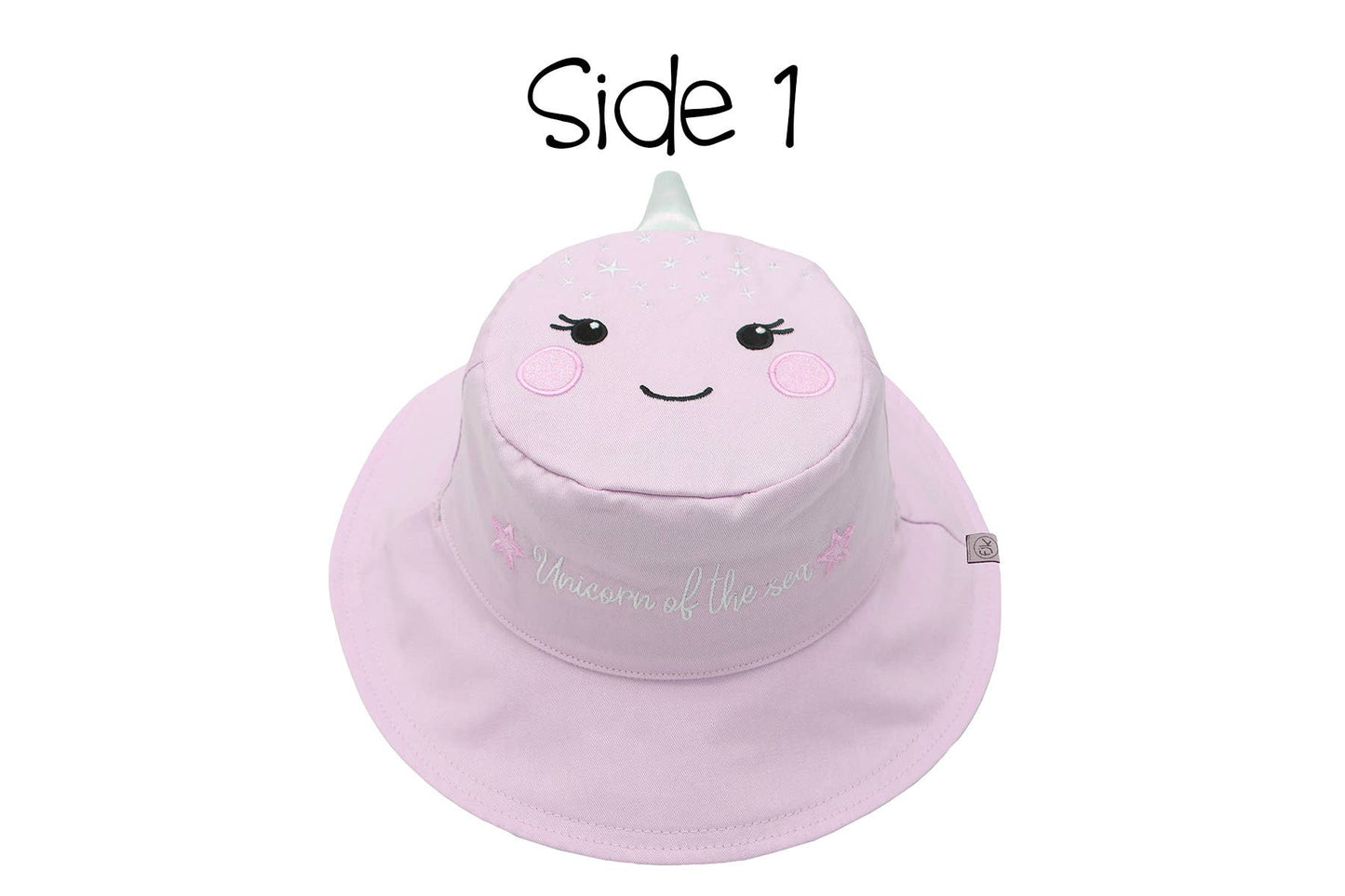 Kids UPF50+ Sun Hat - Narwhal/Starfish