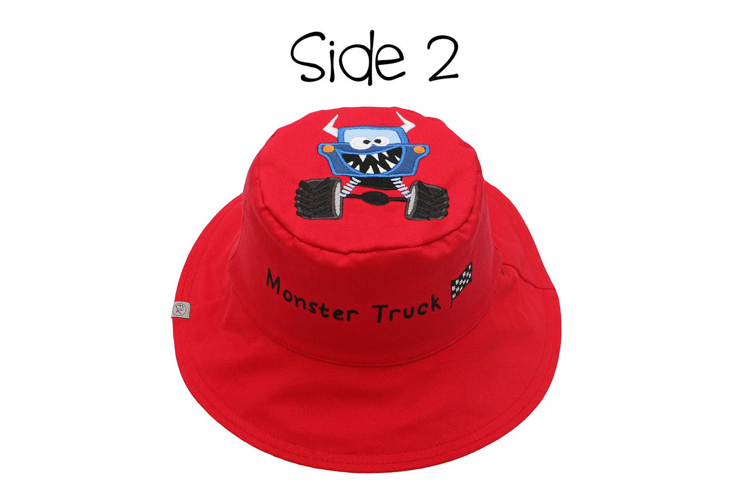 Kids UPF50+ Sun Hat - Monster/Car