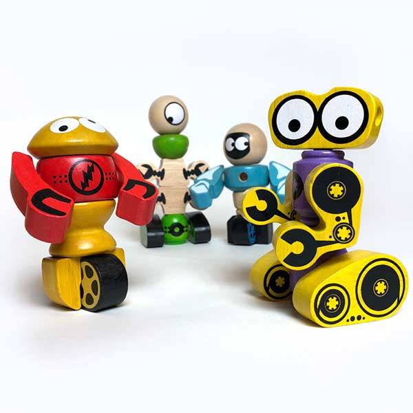 Tinker Totter Robots - 28 Piece Character Playset