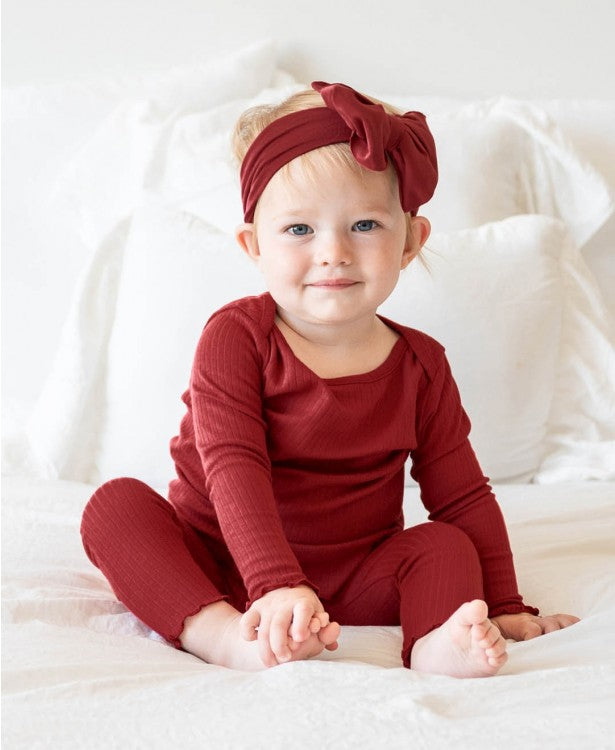 Rosewood Snuggly 2pc Ruffled Pajamas