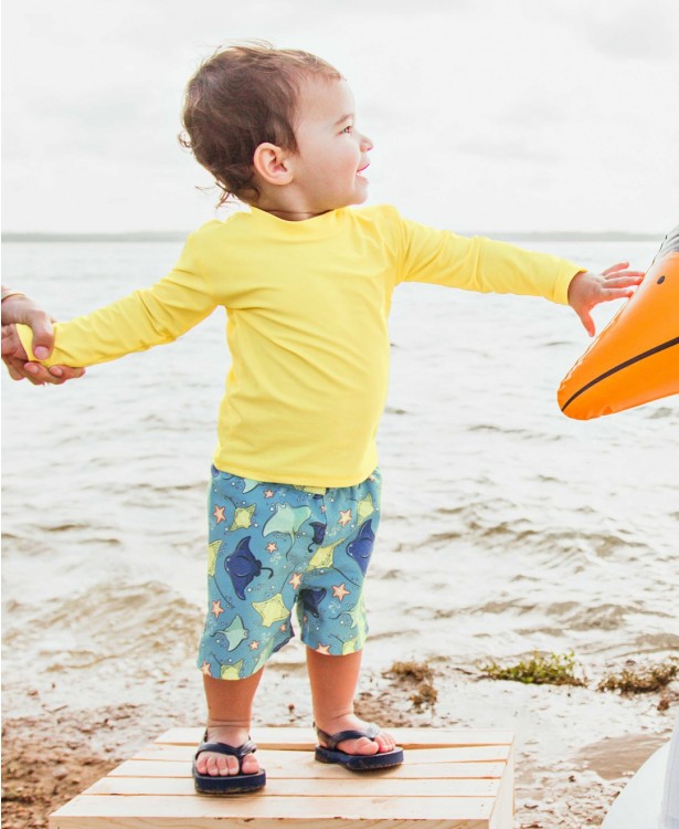 Lemon Long Sleeve Rash Guard