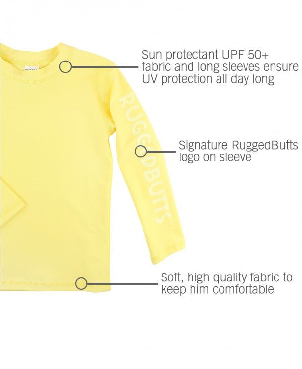 Lemon Long Sleeve Rash Guard