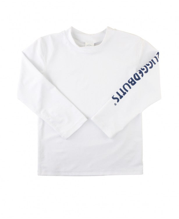 White Long Sleeve Rash Guard
