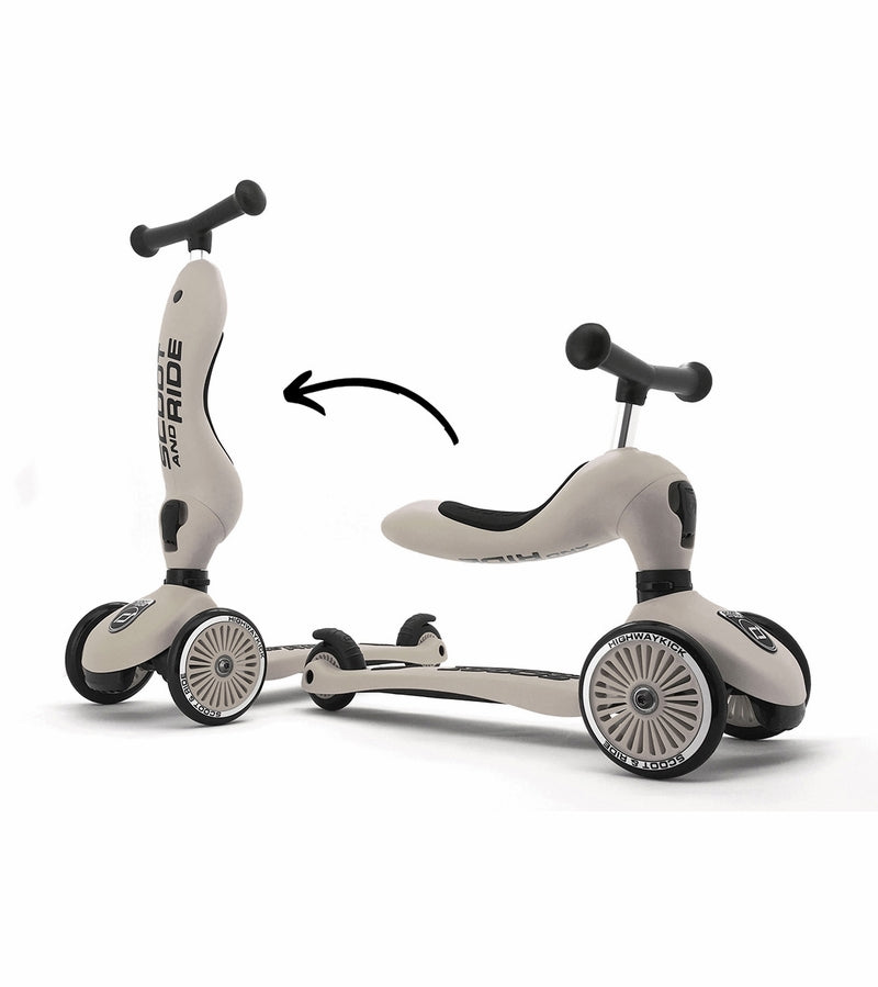 Highwaykick 1 Convertible Scooter Ash