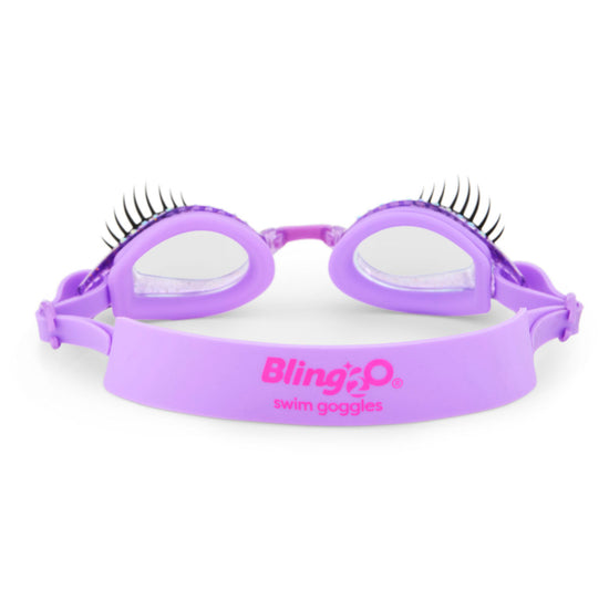 Purple Nail Polish Splash Lash Swim Goggles