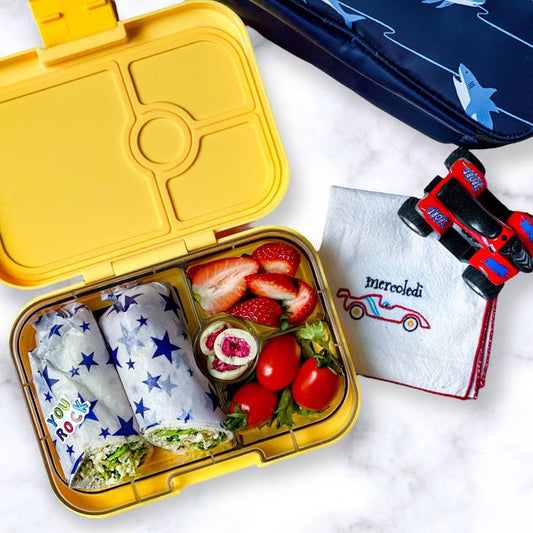 Leakproof Sandwich Friendly Bento Box - Yumbox Yoyo Yellow