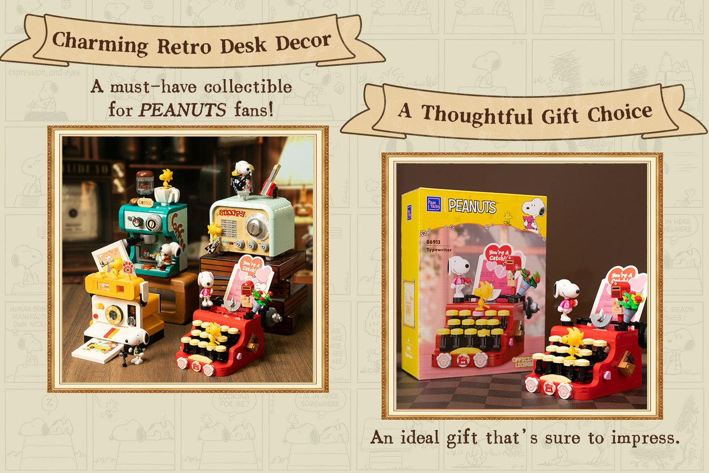 Pantasy x Snoopy Retro Time Series Typewiter