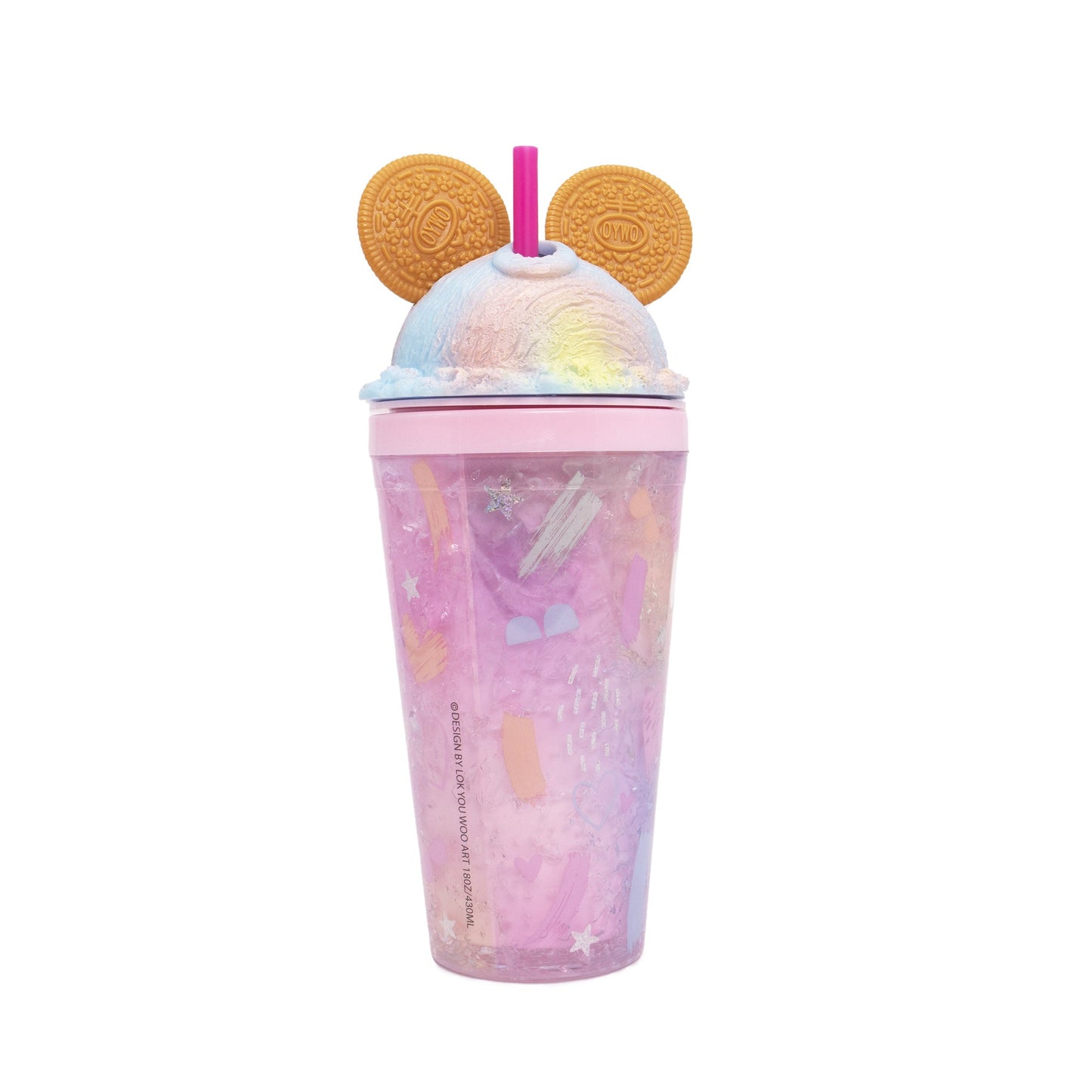 Cookie Mouse Ear Tumbler - Pink