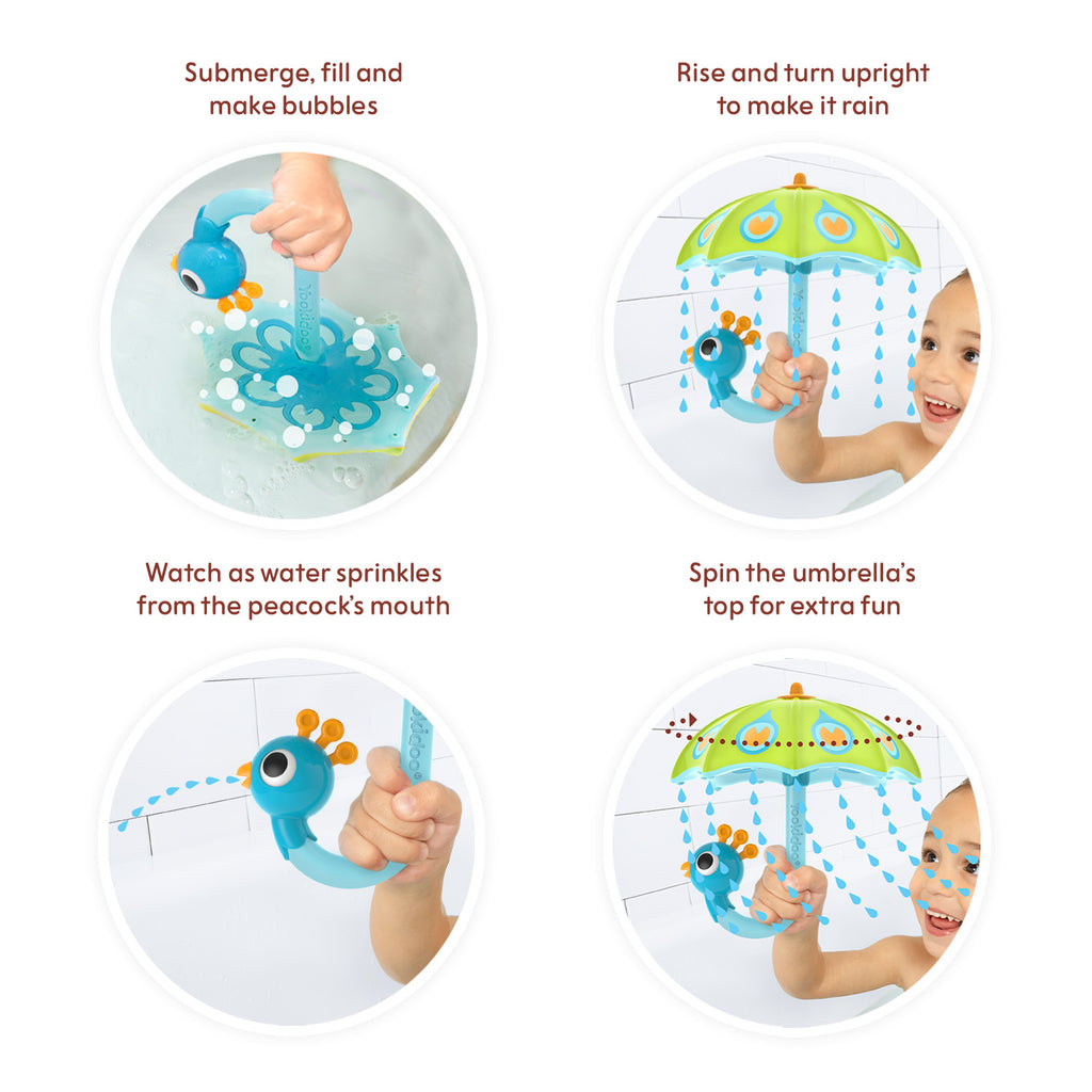 Fill 'N' Rain Peacock Umbrella