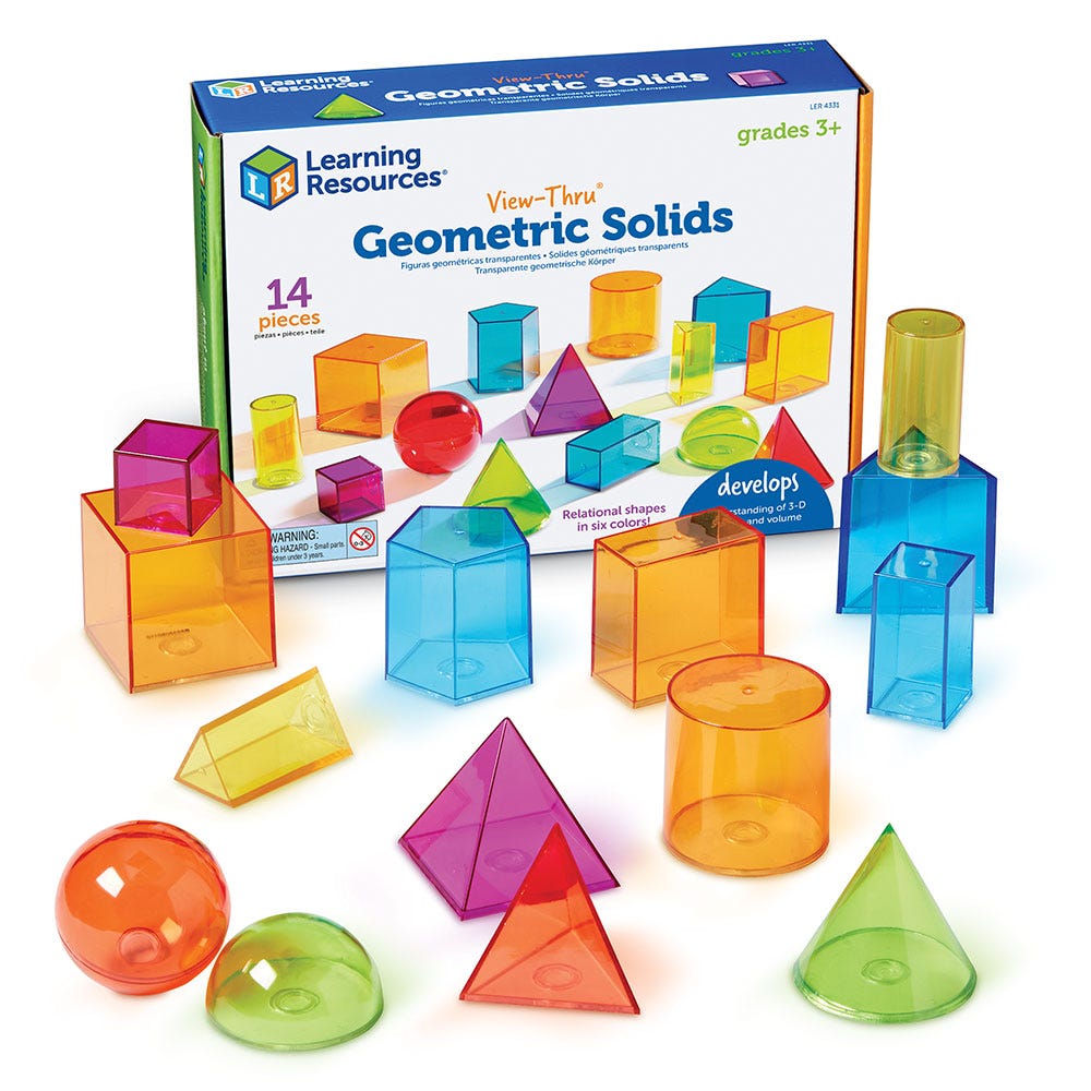 View-Thru® Geometric Solids (Set of 14)